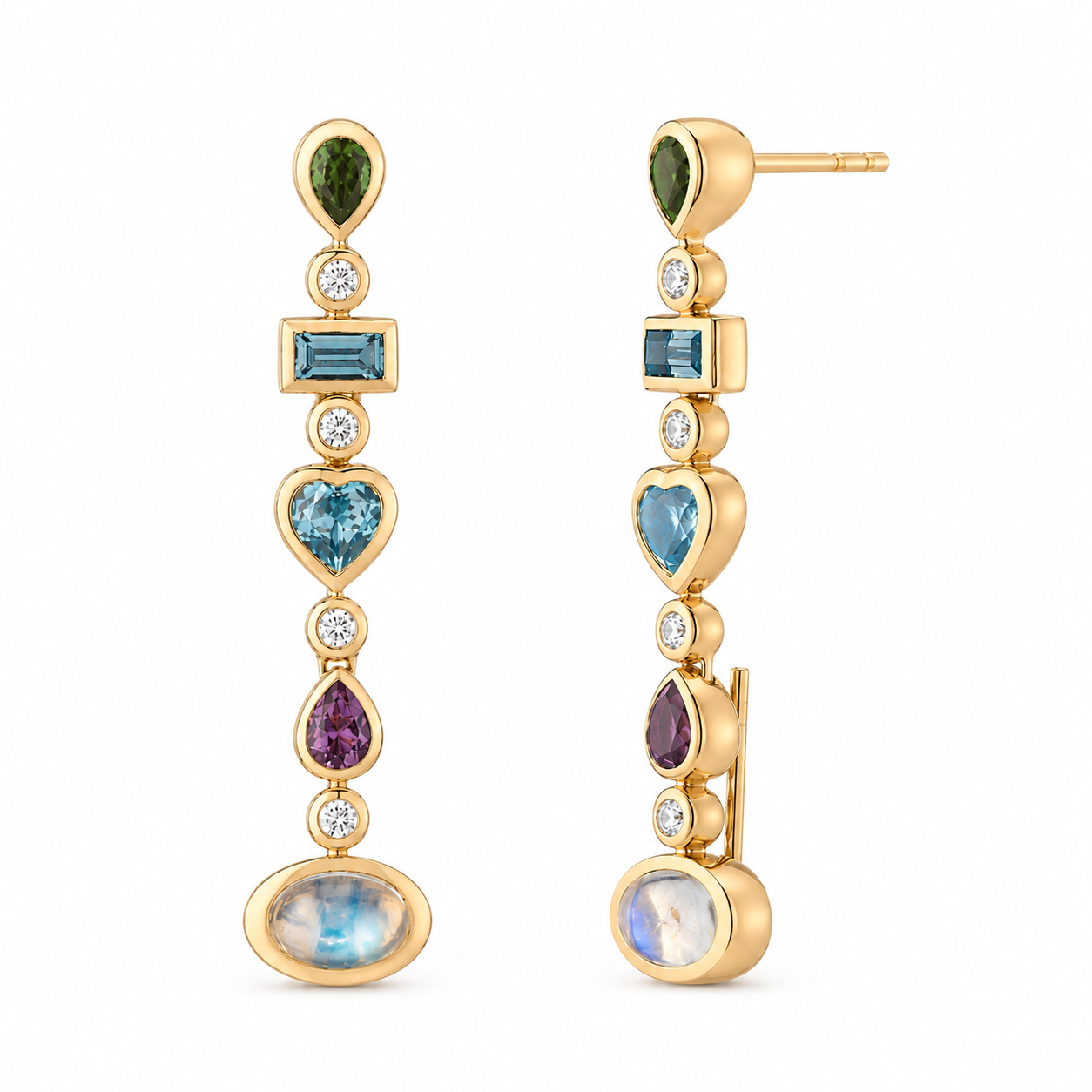 Confetti Reverse Earrings by Mined + Found