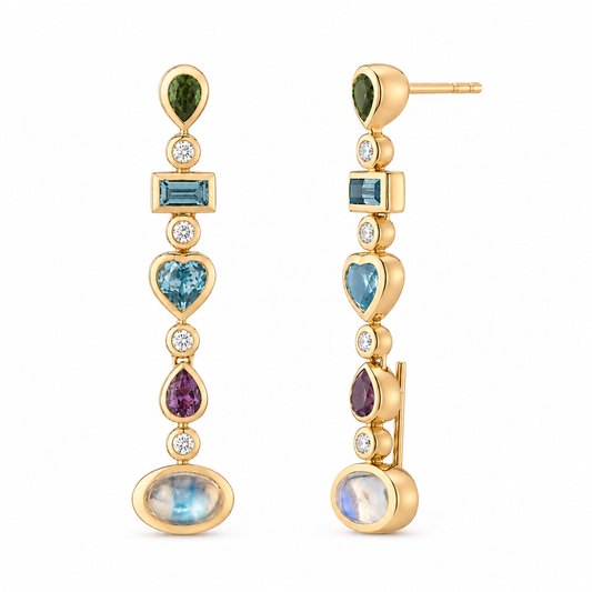 Confetti Reverse Earrings by Mined + Found