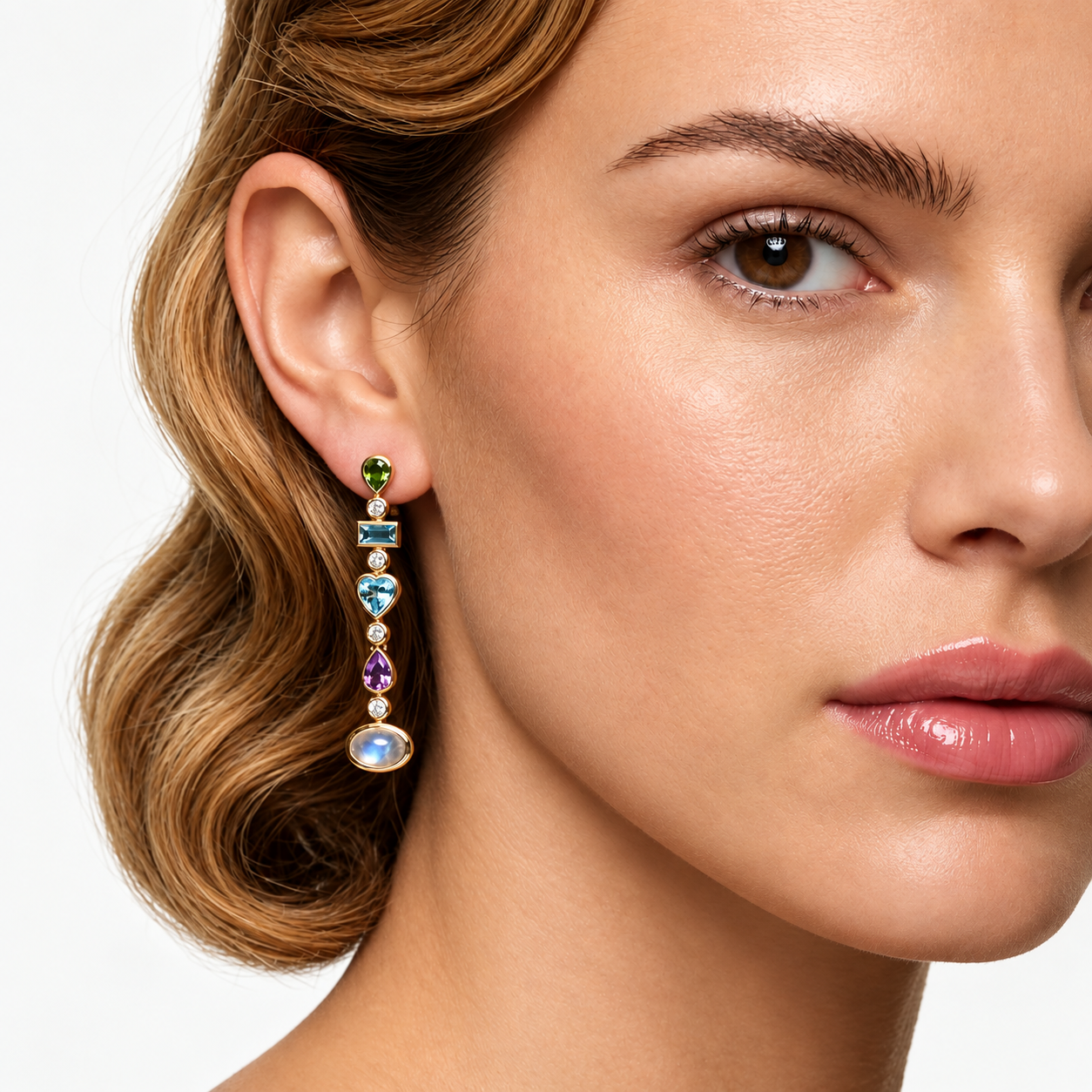 Confetti Reverse Earrings by Mined + Found