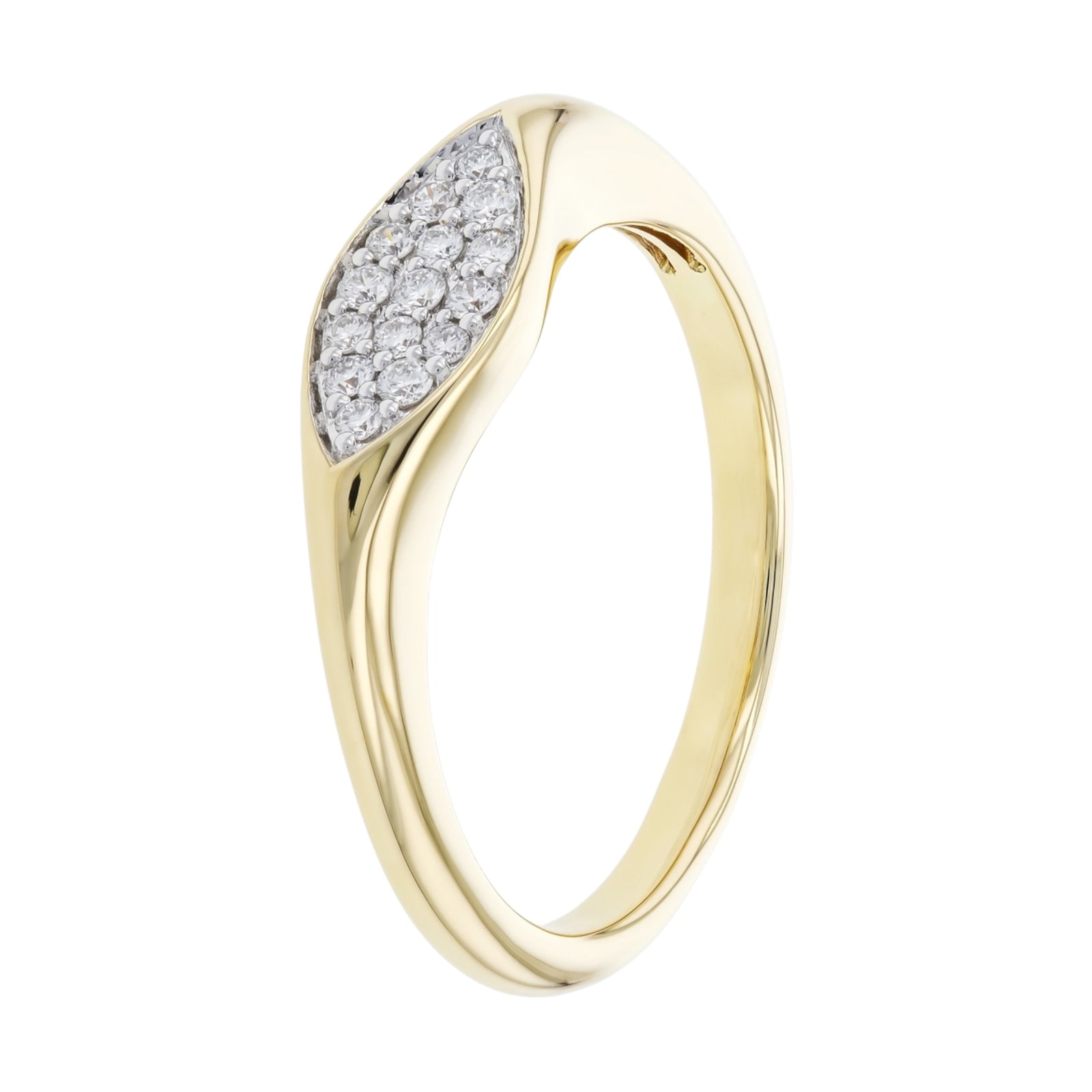 Pave Diamond Marquis Ring