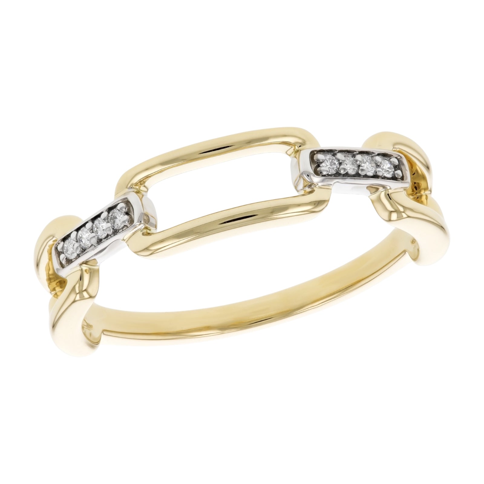 Gold & Diamond Link Band