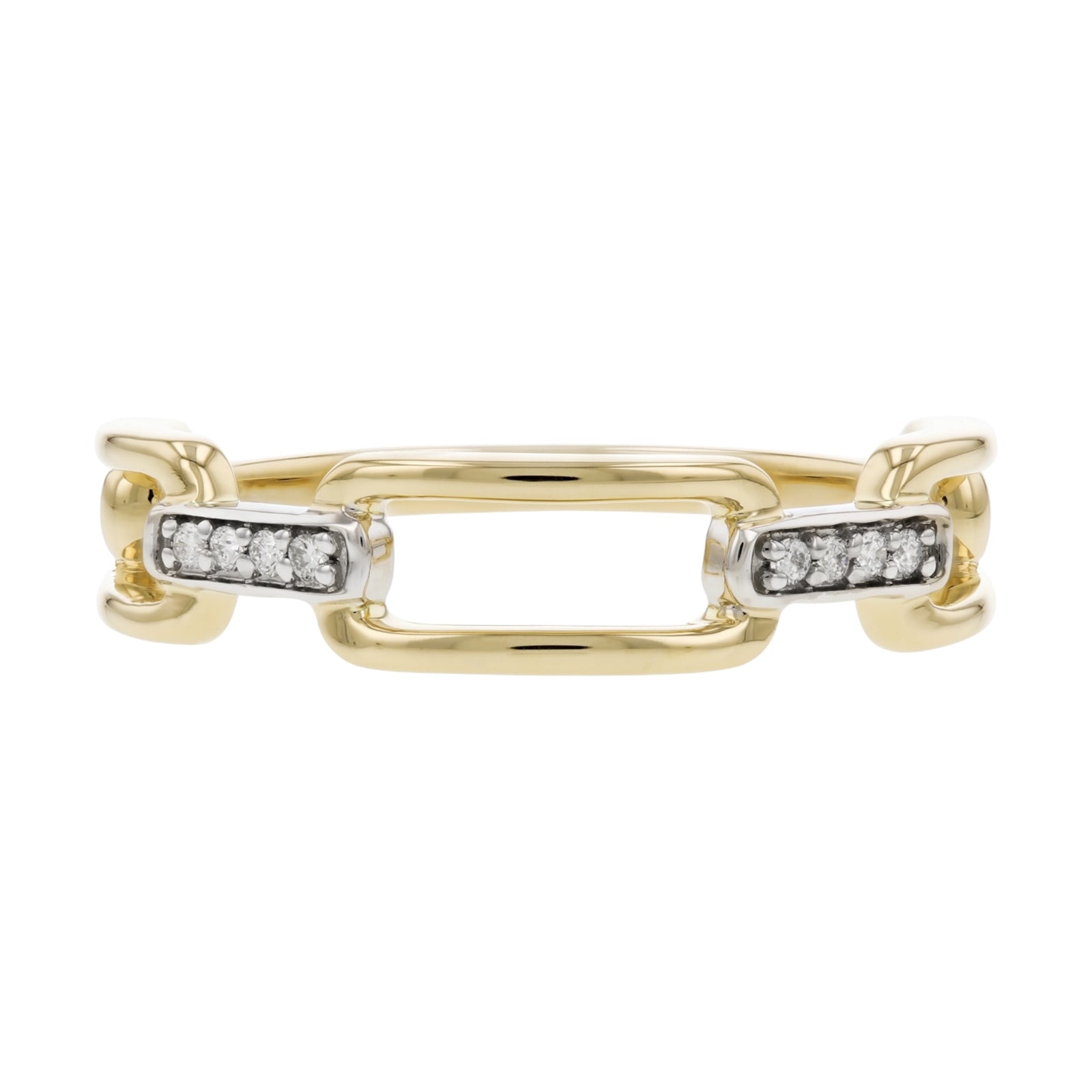 Gold & Diamond Link Band