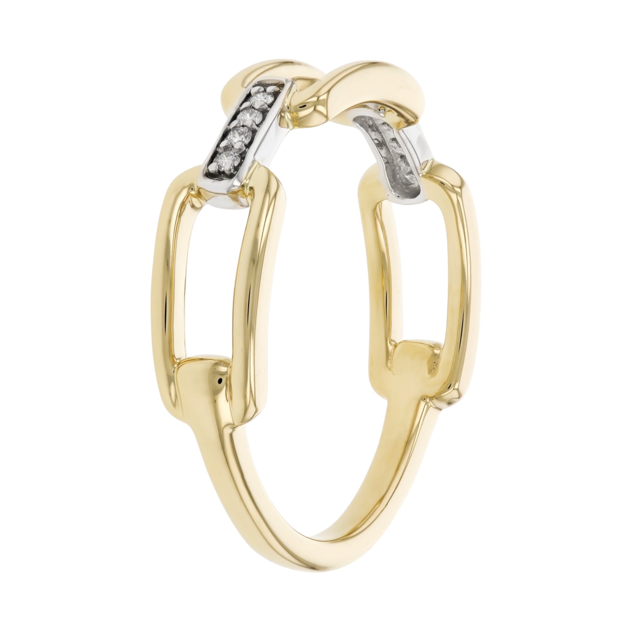 Gold & Diamond Link Band
