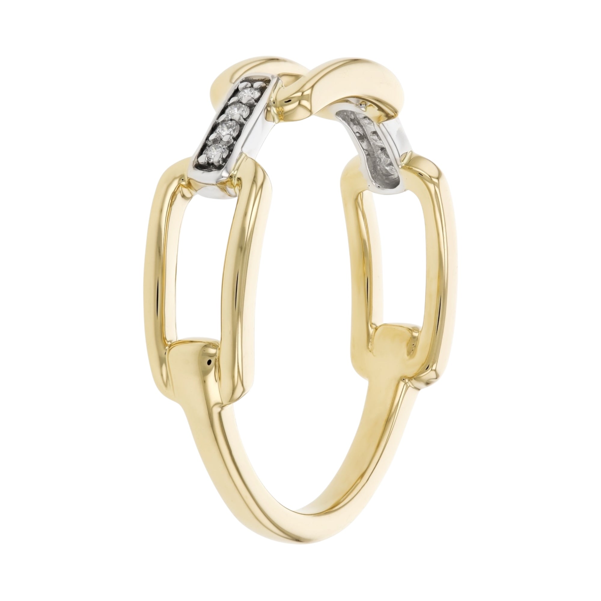 Gold & Diamond Link Band