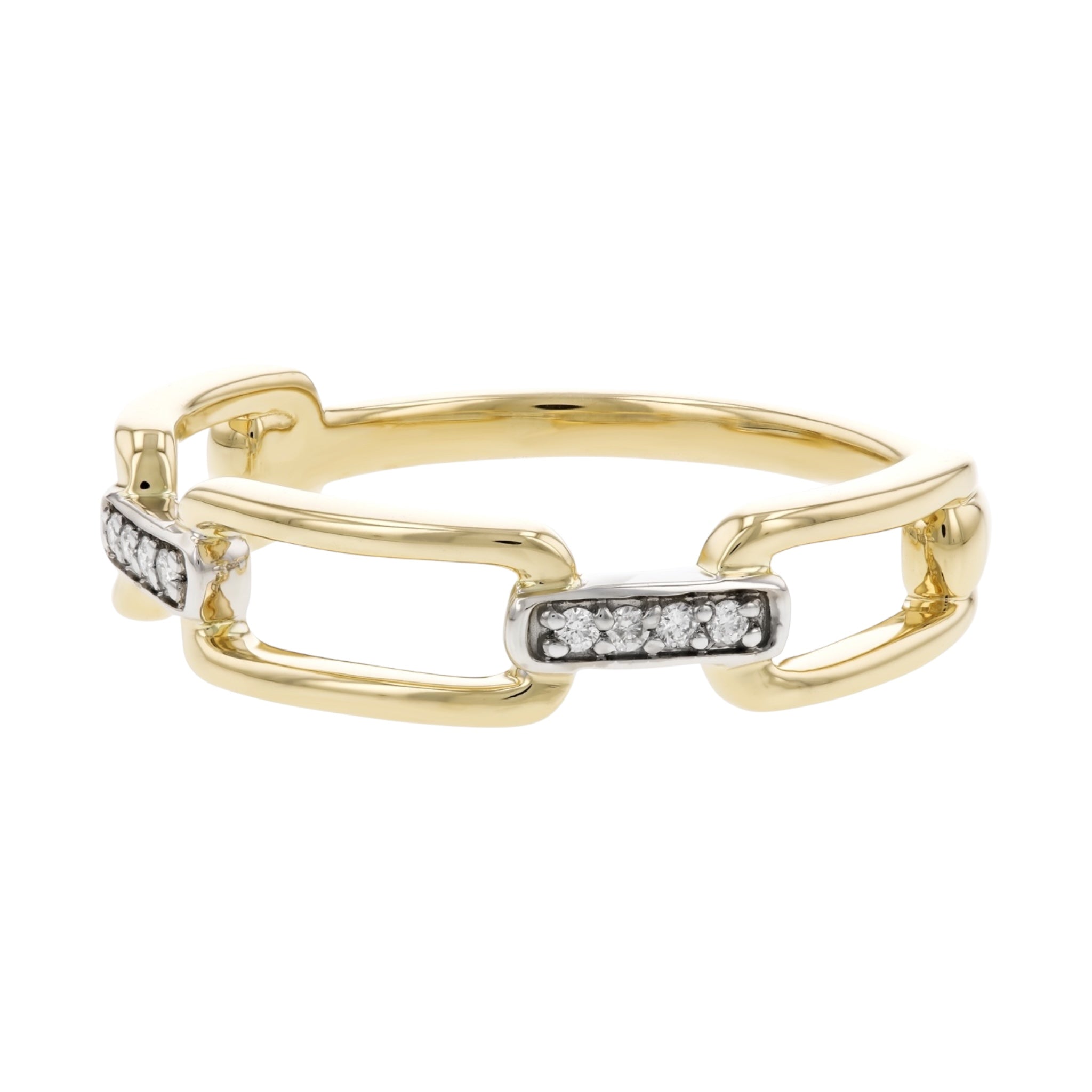 Gold & Diamond Link Band