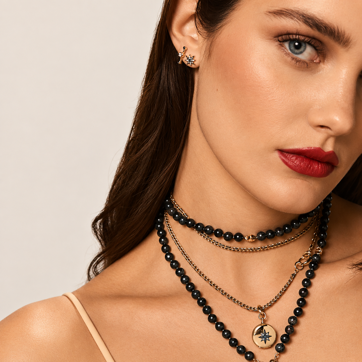 Diamond Crossroad Stud by Mined + Found