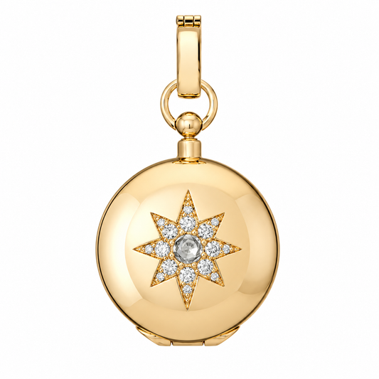 Direction Diamond Locket by Mined + Found