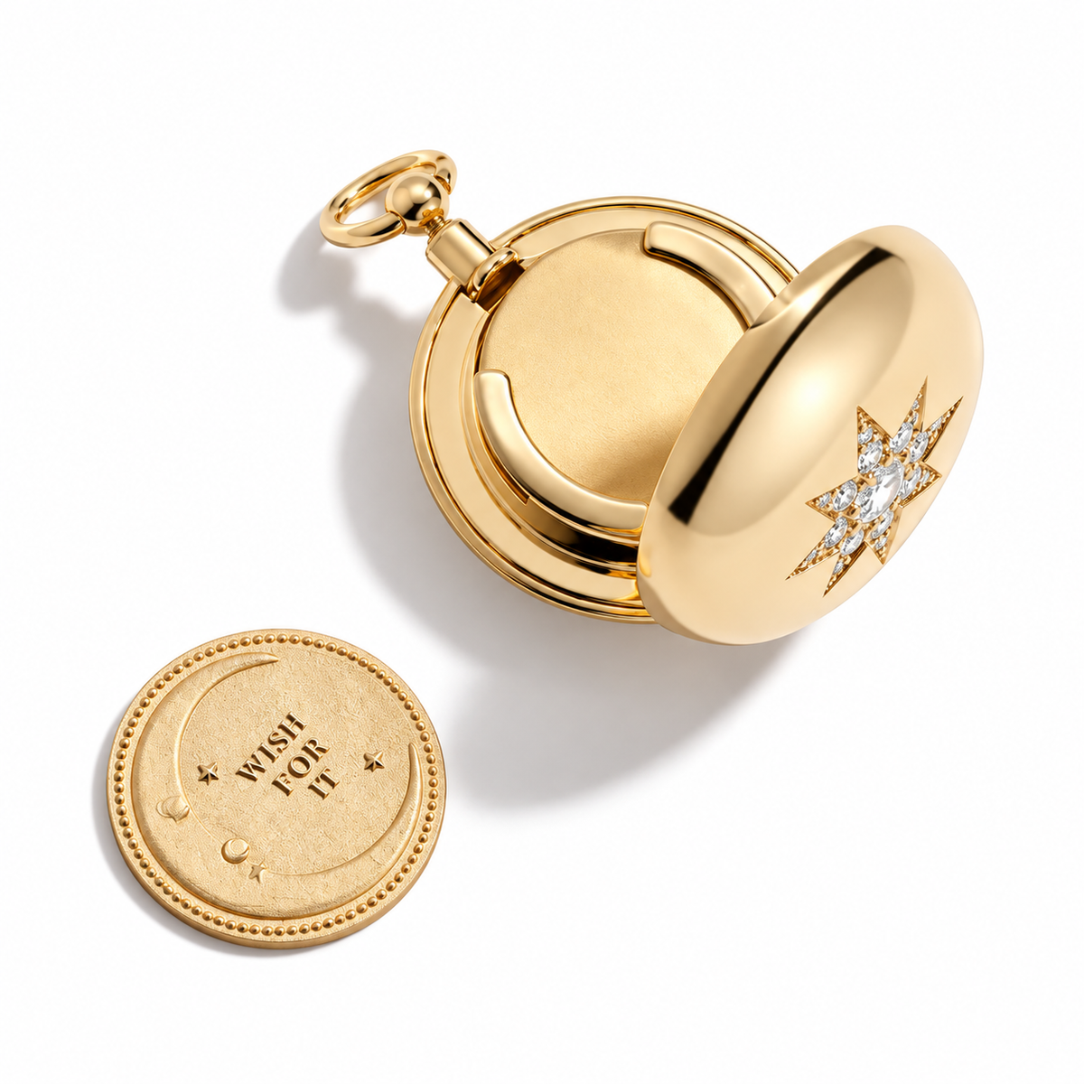 Direction Diamond Locket by Mined + Found