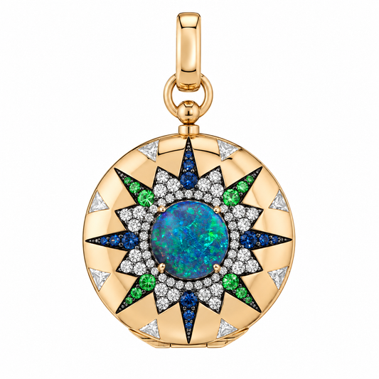 Direction Major Australian Opal Locket by Mined + Found