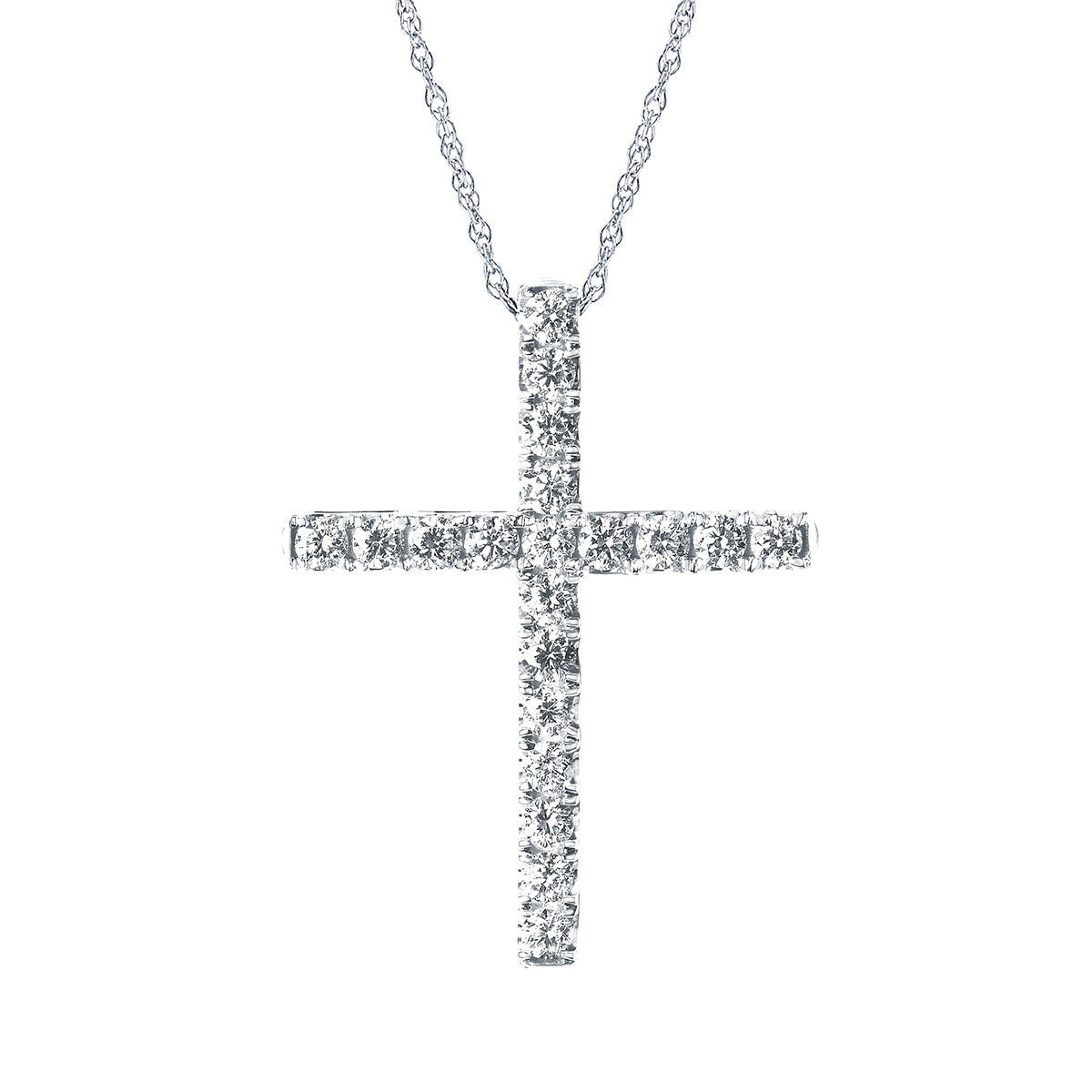 Diamond Cross Pendant Necklace