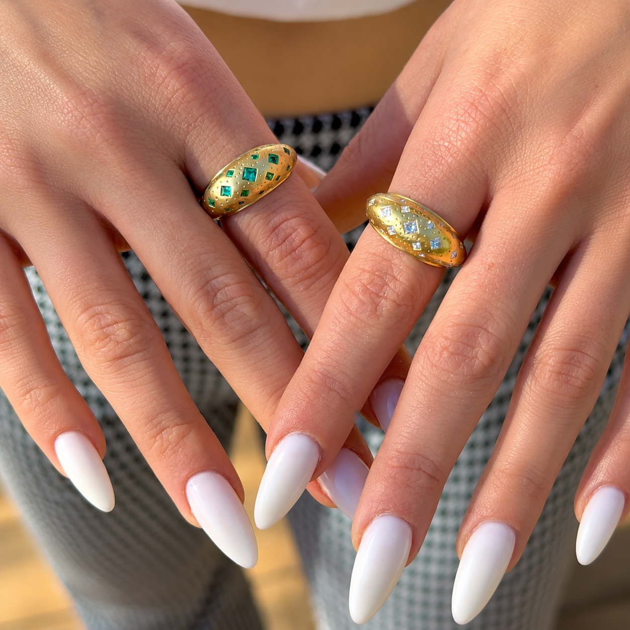 Emerald Chaos Ring by Meredith Young