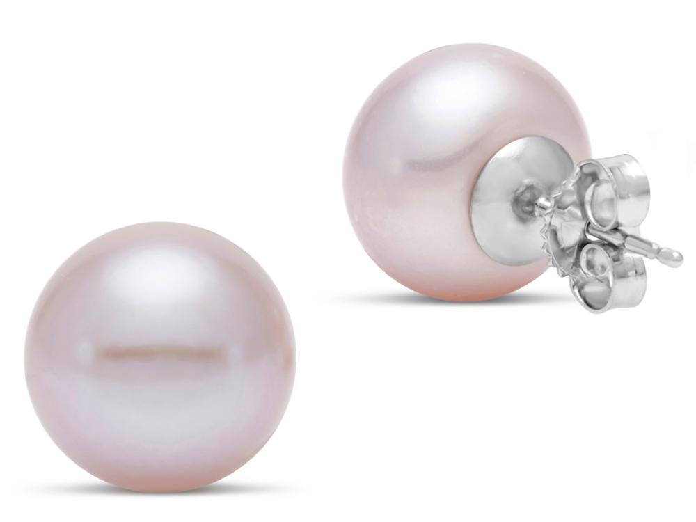 Pink Button Freshwater Pearl Stud Earrings by Mastoloni available at Talisman Collection Fine Jewelers in El Dorado Hills, CA and online.These pink freshwater pearl stud earrings offer a soft, sweet touch to your look. Set on 14k white gold posts, the 9.5–10mm button pearls bring a delicate pop of color with their natural blush hue. Simple yet charming, they’re the perfect go-to pair for adding a hint of warmth to any outfit, whether you’re dressing up or keeping it casual. 