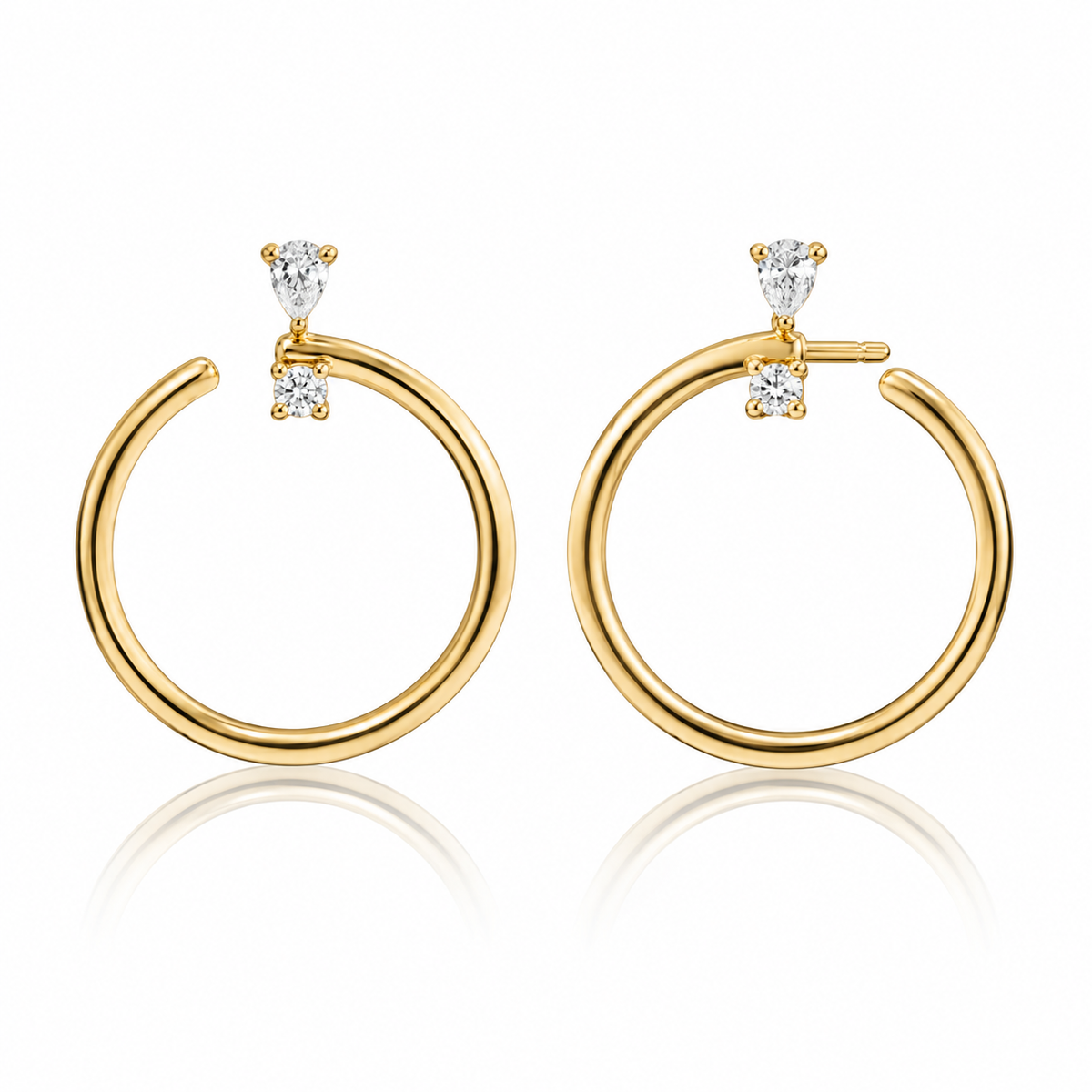 Galaxy Wrap Diamond Hoop Earrings by Monica Rich Kosann