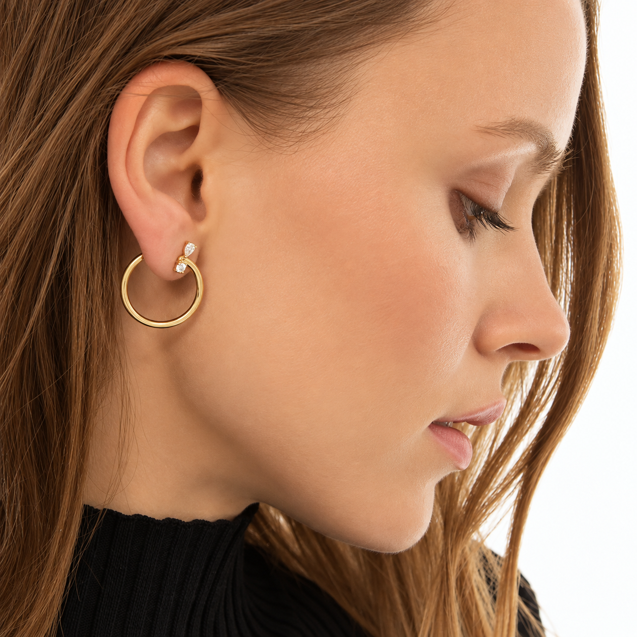 Galaxy Wrap Diamond Hoop Earrings by Monica Rich Kosann