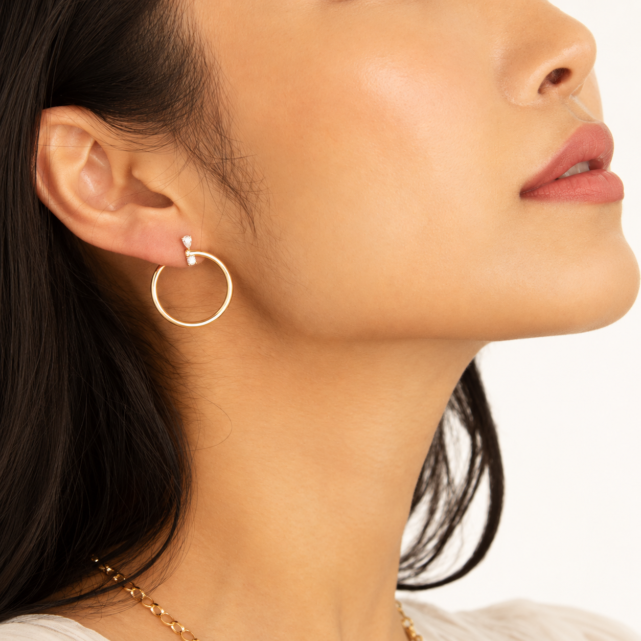 Galaxy Wrap Diamond Hoop Earrings by Monica Rich Kosann