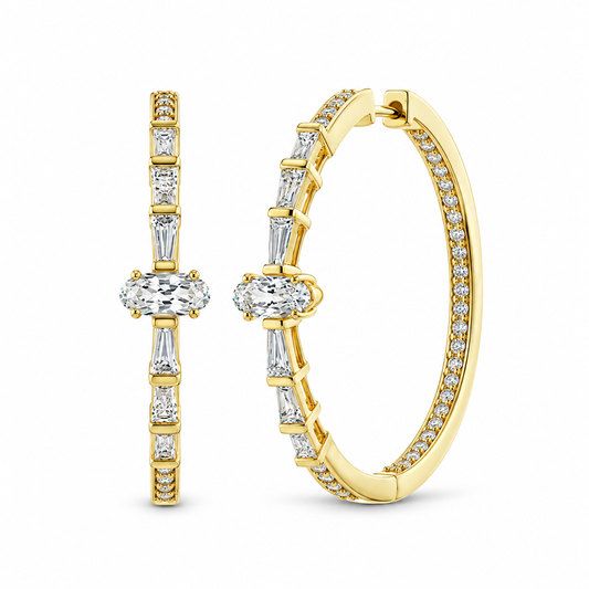 Gamma Ray Hoop Earrings by Meredith Young