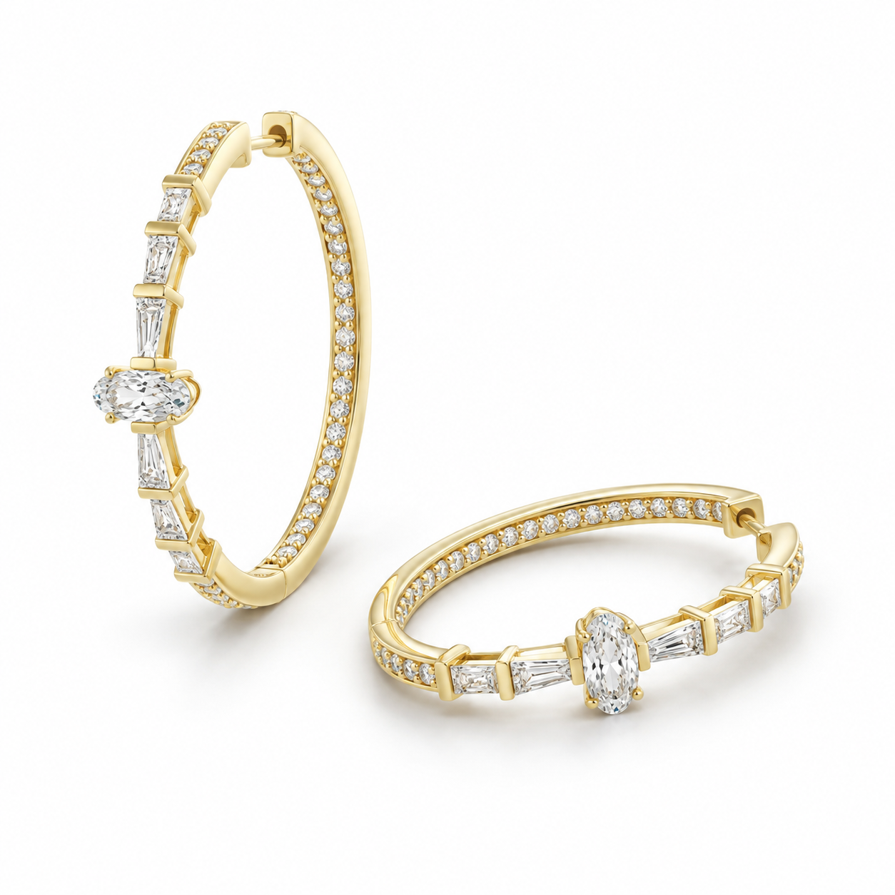 Gamma Ray Hoop Earrings by Meredith Young