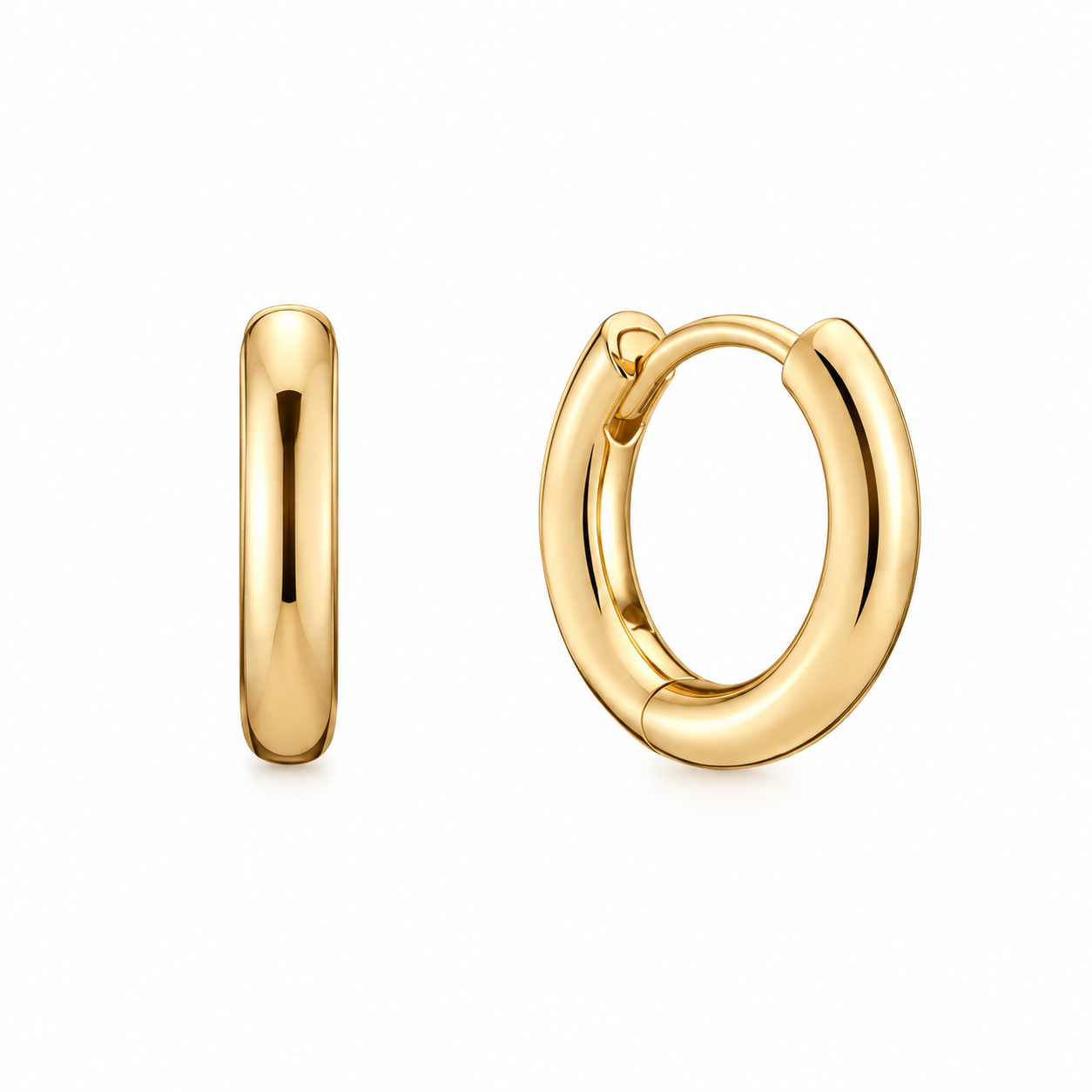 Gold Mini Hoops by Mined + Found
