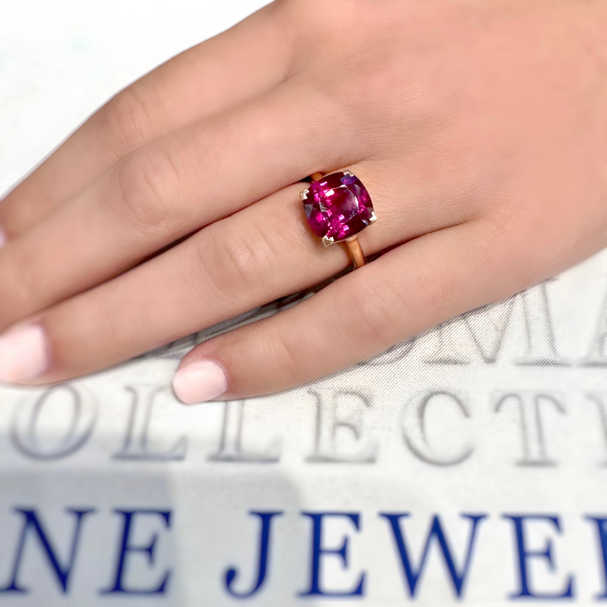Red on sale tourmaline ring