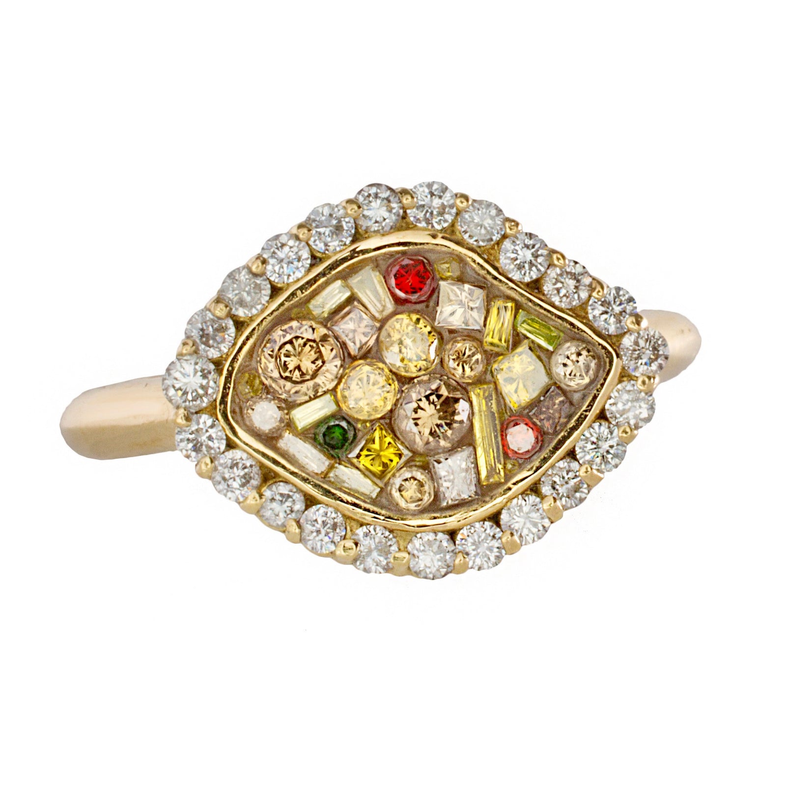 Cinnamon Ombre Diamond Mac Organic Ring