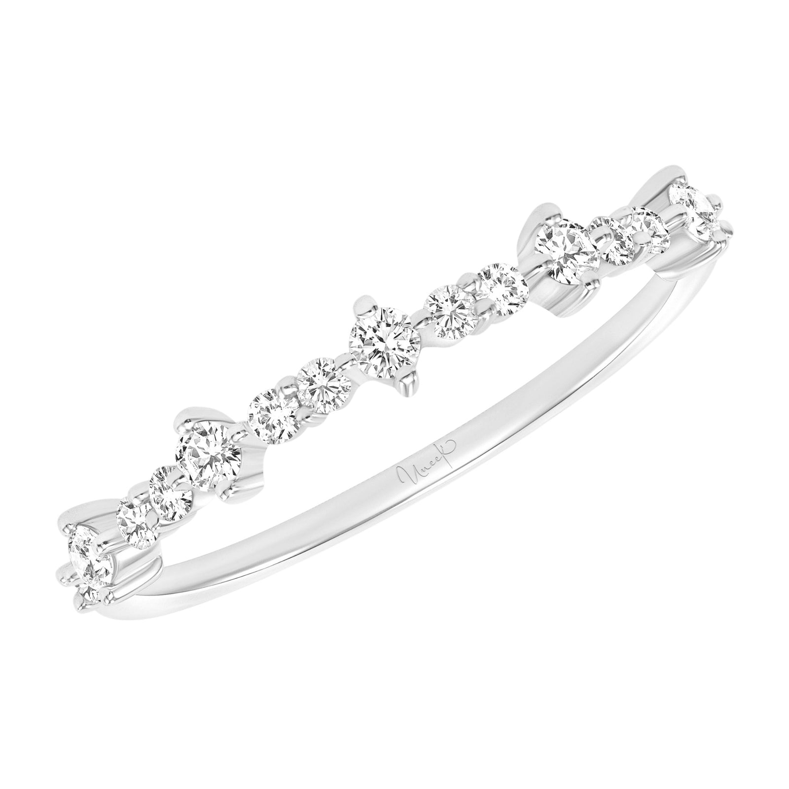 White Gold Diamond Scatter Band
