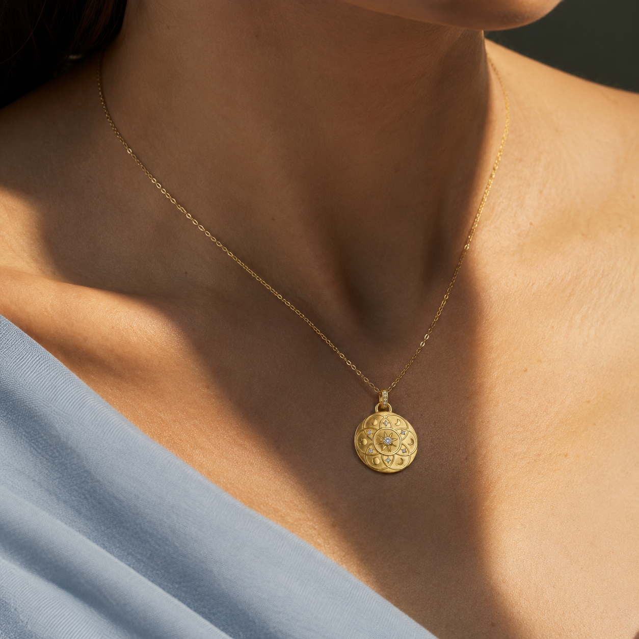 Lunar Medallion Charm by Penny Preville