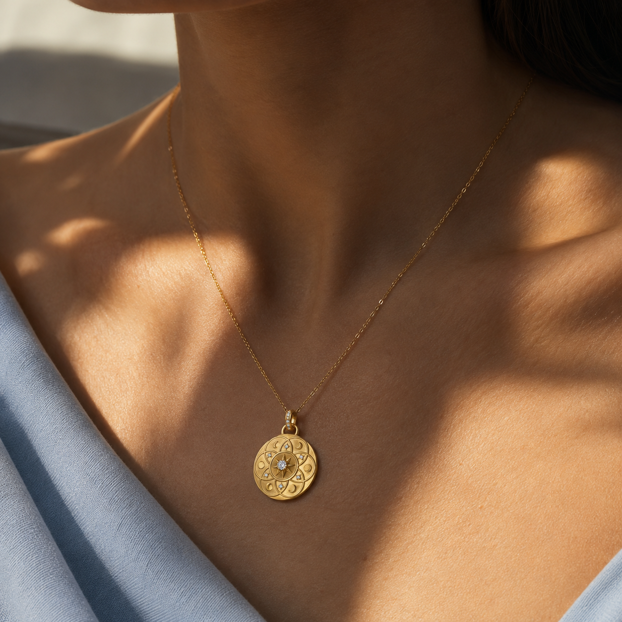 Lunar Medallion Charm by Penny Preville