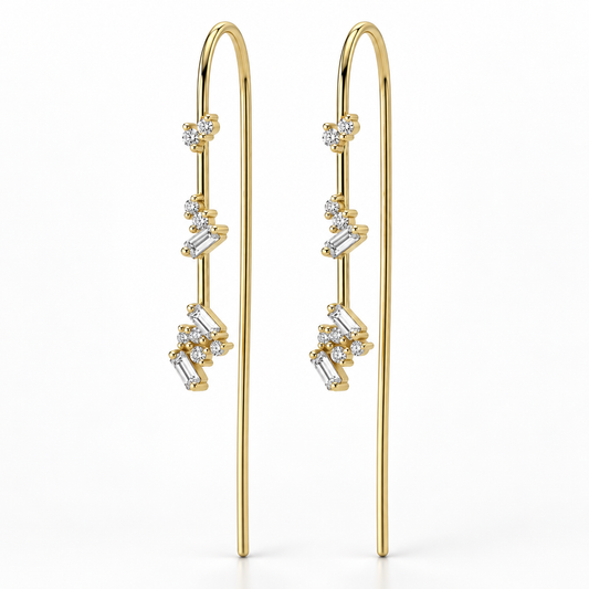 Luxe Diamond Threaders by Meredith Young