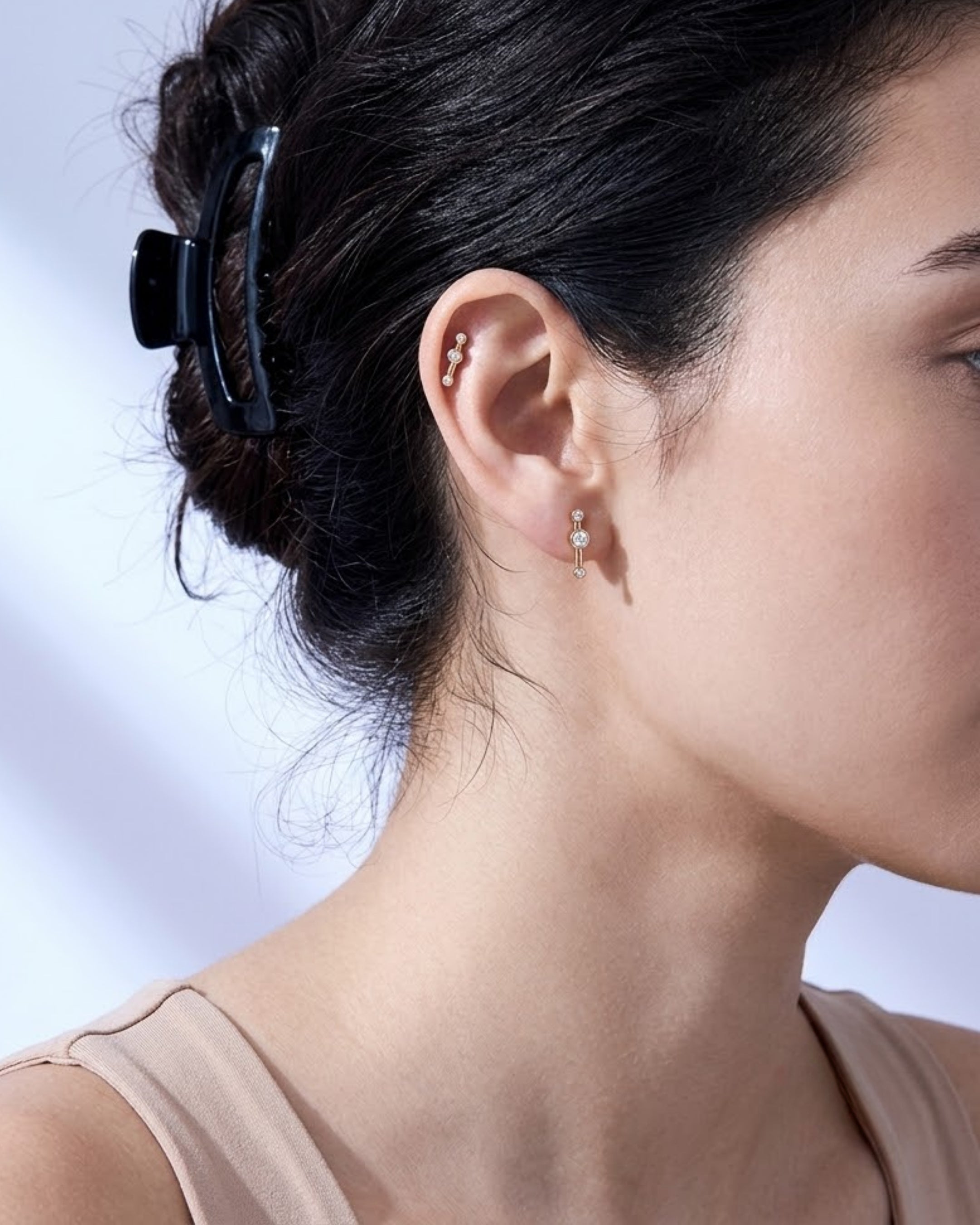 Diamond Crossroad Stud by Mined + Found