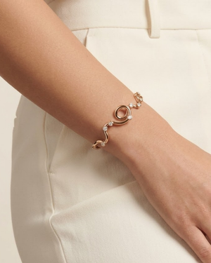 Rollercoaster Bangle Bracelet by Mined + Found
