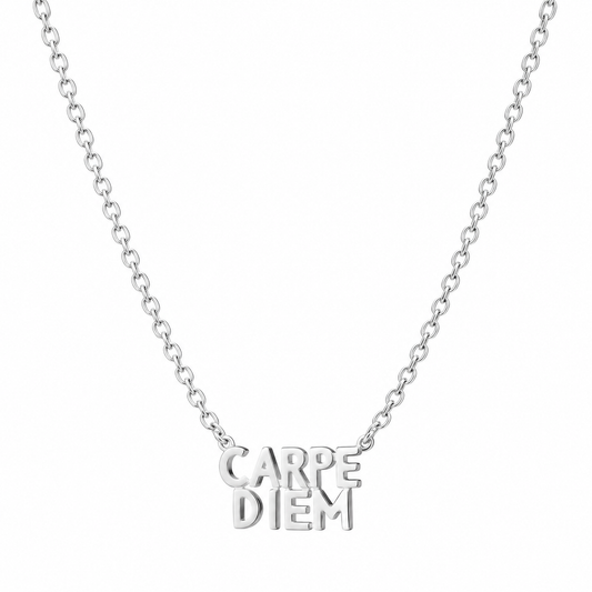 Mini "Carpe Diem" Charm Necklace in Sterling Silver by Monica Rich Kosann