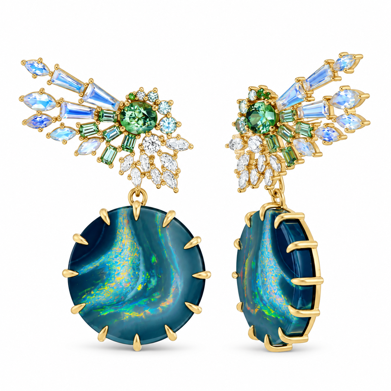 Northern Lights Opal Dangle Earrings by Meredith Young