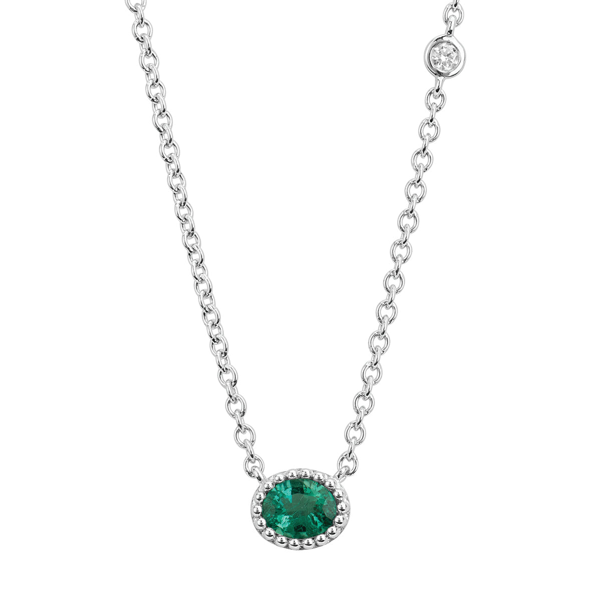 Emerald & Diamond Necklace