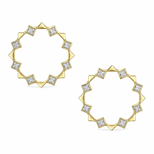 Open Circle Energy Earrings by Meredith Young