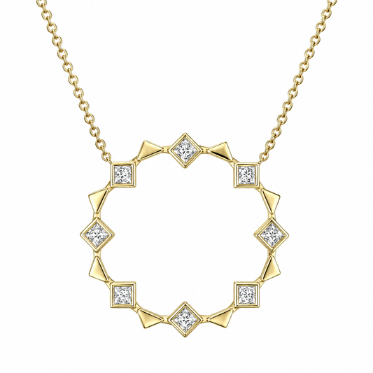 Open Circle Energy Necklace by Meredith Young