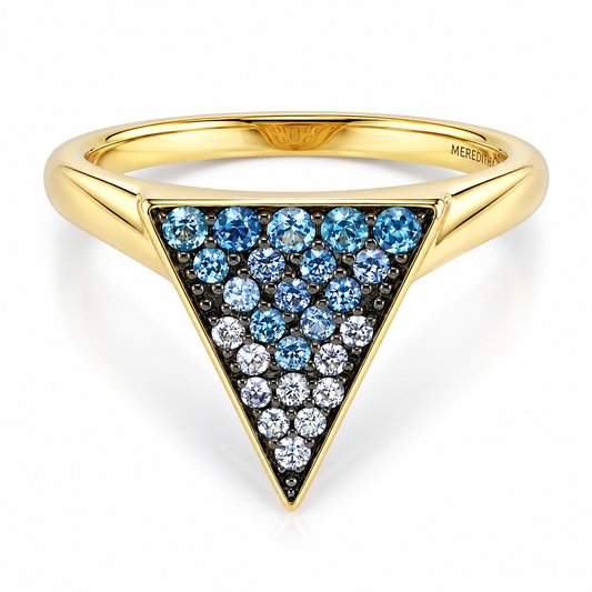 Orion's Pave Triangle Ring by Meredith Young