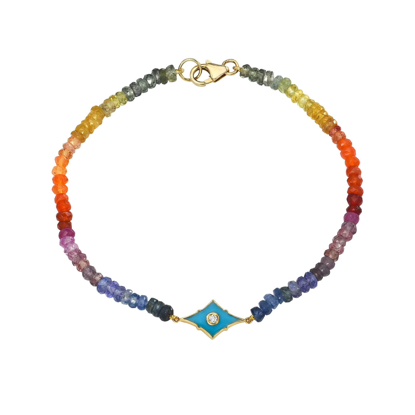 Rainbow Sapphire Petite Vibrancy Bracelet by Meredith Young available at Talisman Collection Fine Jewelers in El Dorado Hills, CA and online