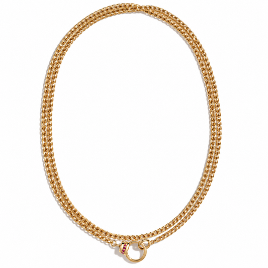 Rainbow Clasp Eightfold Chain by Mined + Found