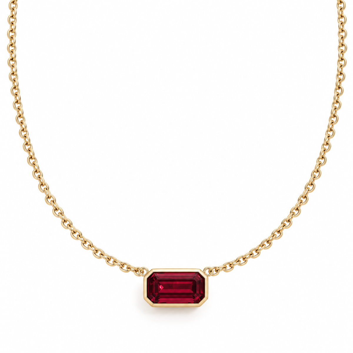 Rhodolite Lace Pendant by Mined + Found