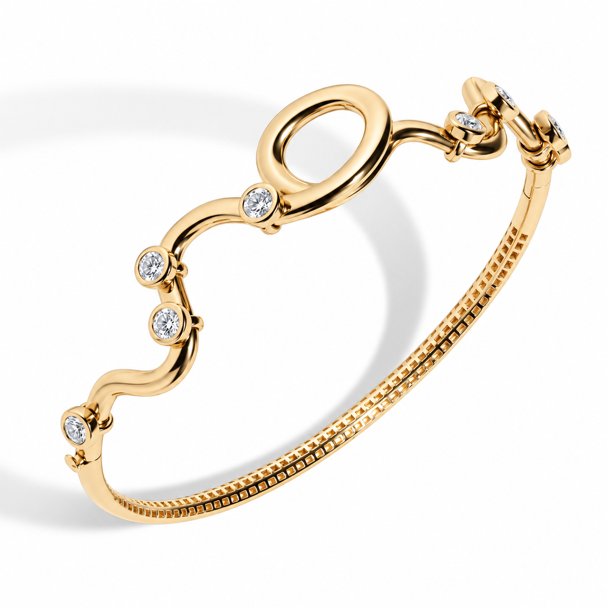 Rollercoaster Bangle Bracelet by Mined + Found