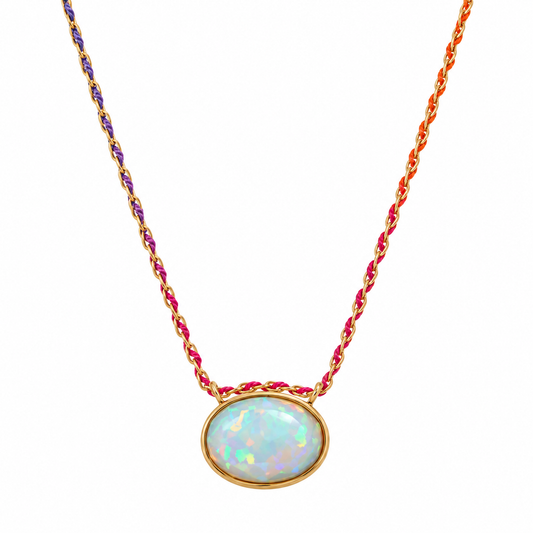 Rose Cut Opal Cool Rainbow Silk® by Mined + Found