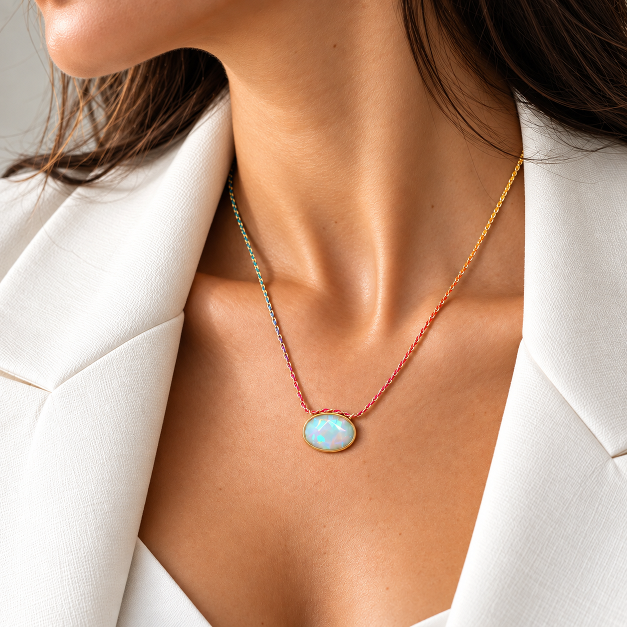 Rose Cut Opal Cool Rainbow Silk® by Mined + Found