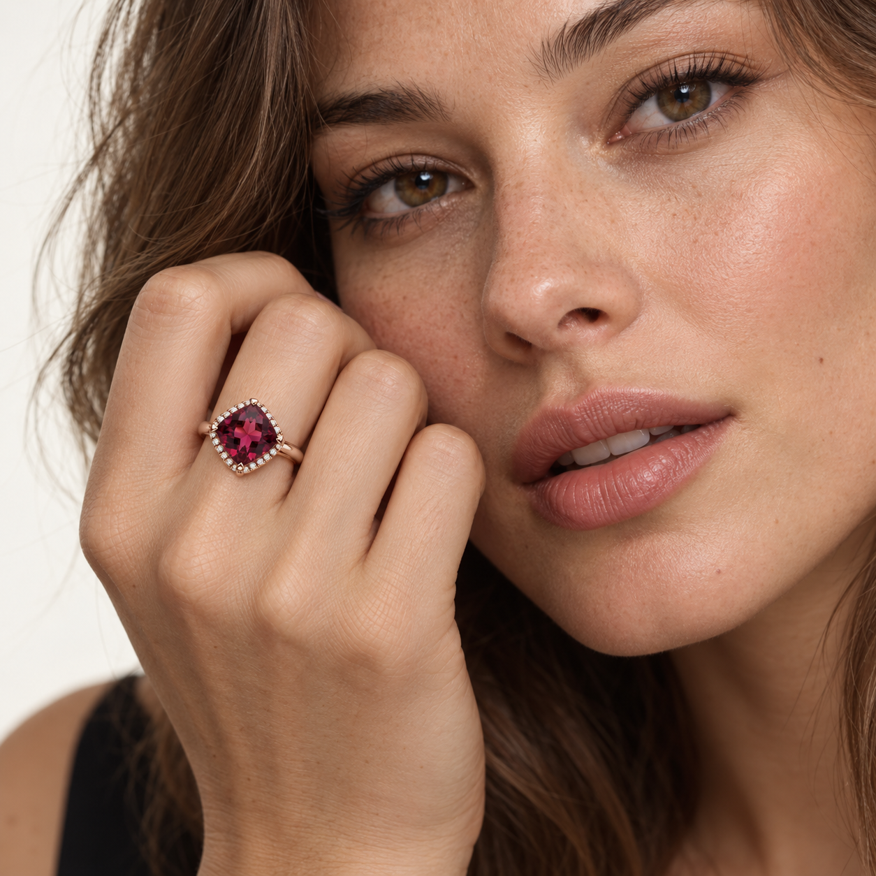 Rubellite Tourmaline Ring by Lisa Nik