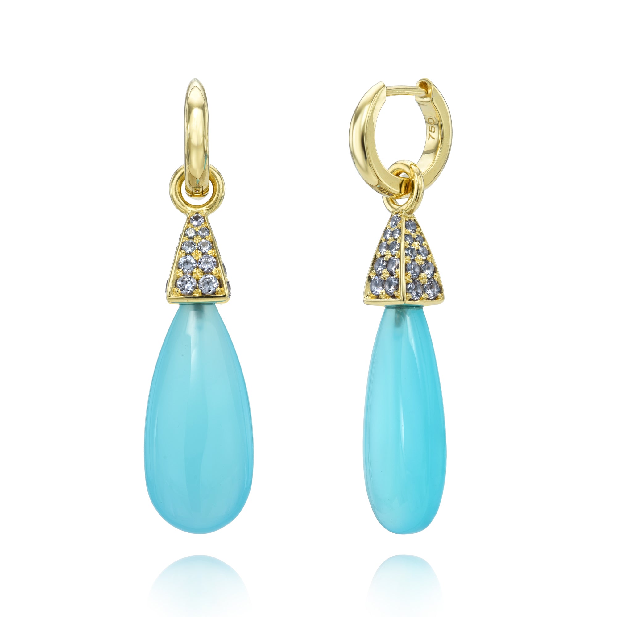 Cosmic Bloom Pave Drop Earrings by Meredith Young available at Talisman Collection Fine Jewelers in El Dorado Hills, CA and online
