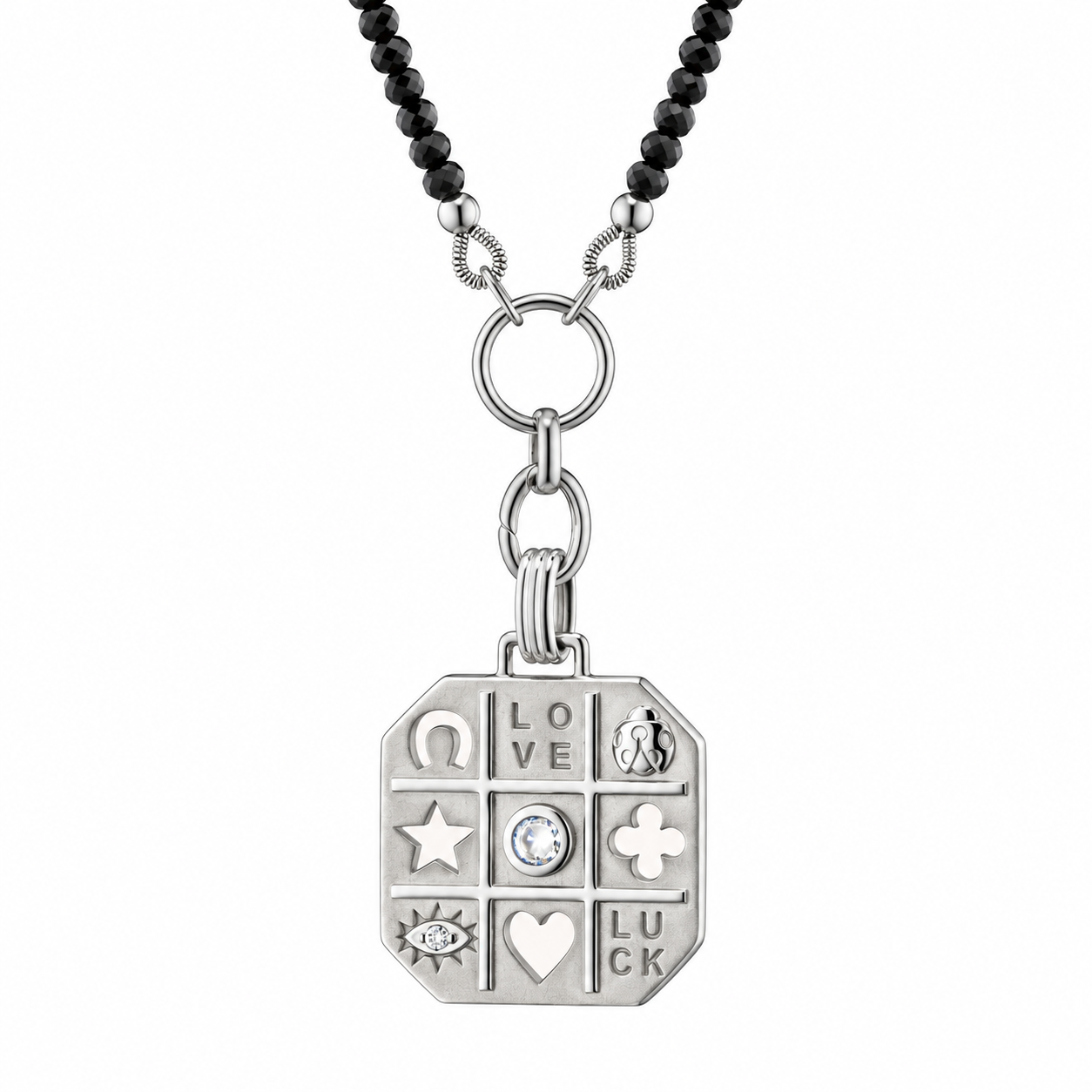 "Tokens of Luck" Necklace with Center Sapphire by Monica Rich Kosann