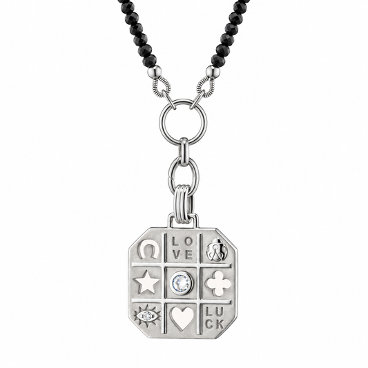 "Tokens of Luck" Necklace with Center Sapphire by Monica Rich Kosann