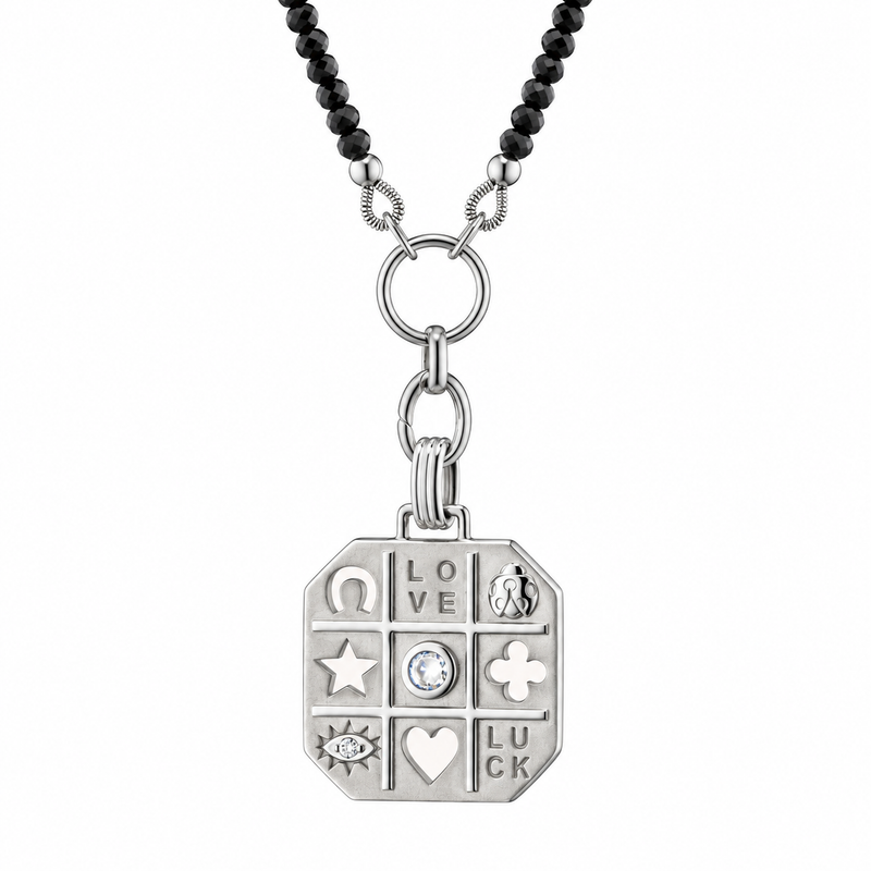 "Tokens of Luck" Necklace with Center Sapphire by Monica Rich Kosann