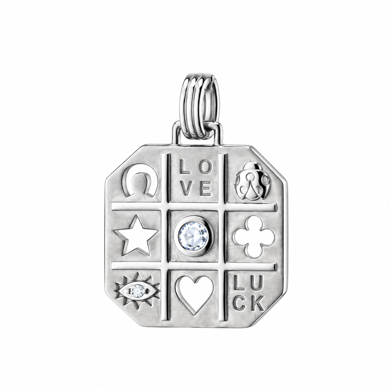 "Tokens of Luck" Necklace with Center Sapphire by Monica Rich Kosann