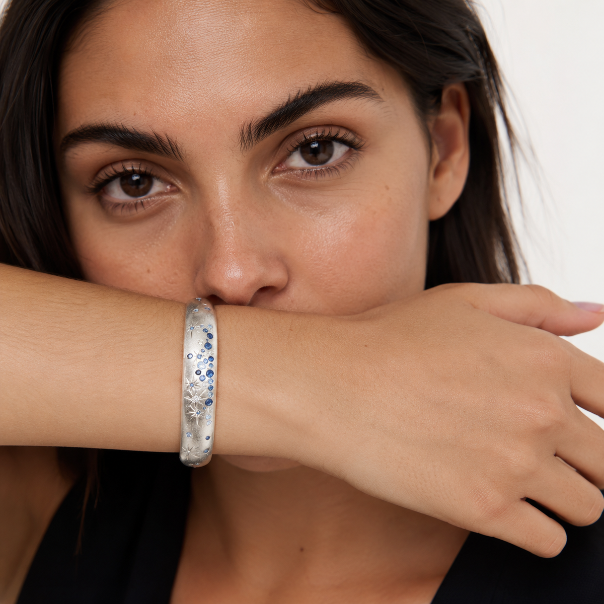 Sapphire Galaxy Bangle by Penny Preville