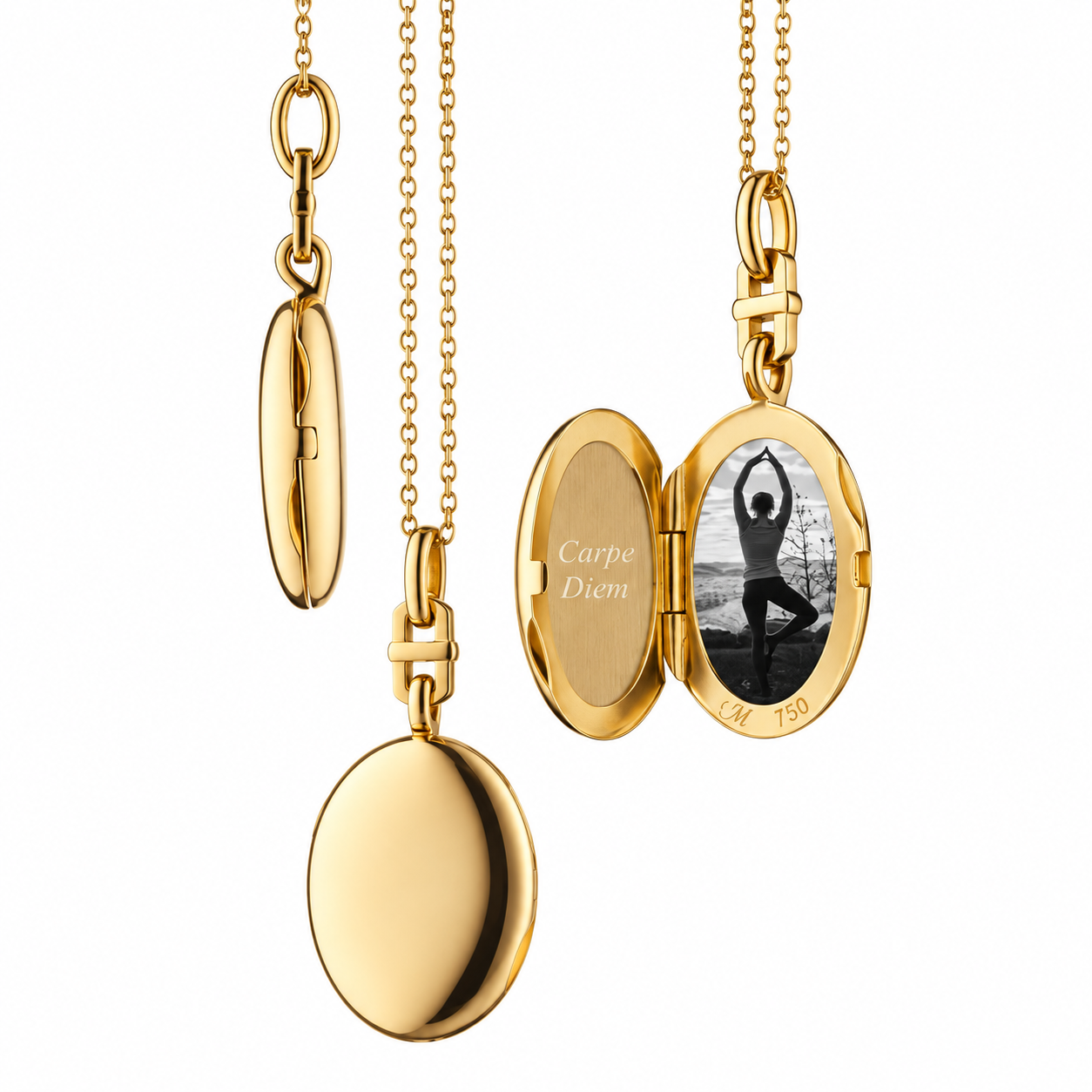 Slim Oval Eve Locket by Monica Rich Kosann